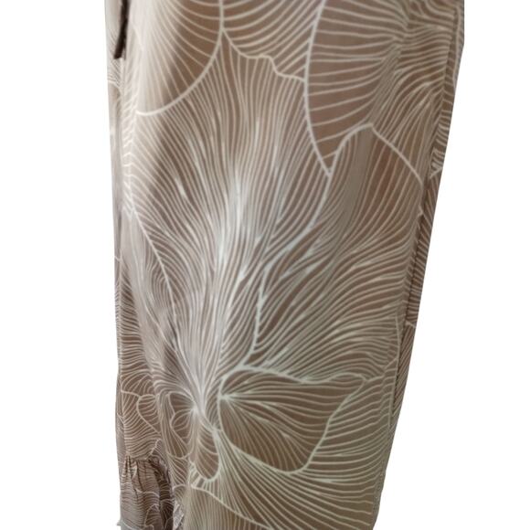 Prologue Womens Size XL Flowy Boho Summer Ruffled Resort Maxi Casual Beach Dress - Picture 5 of 12